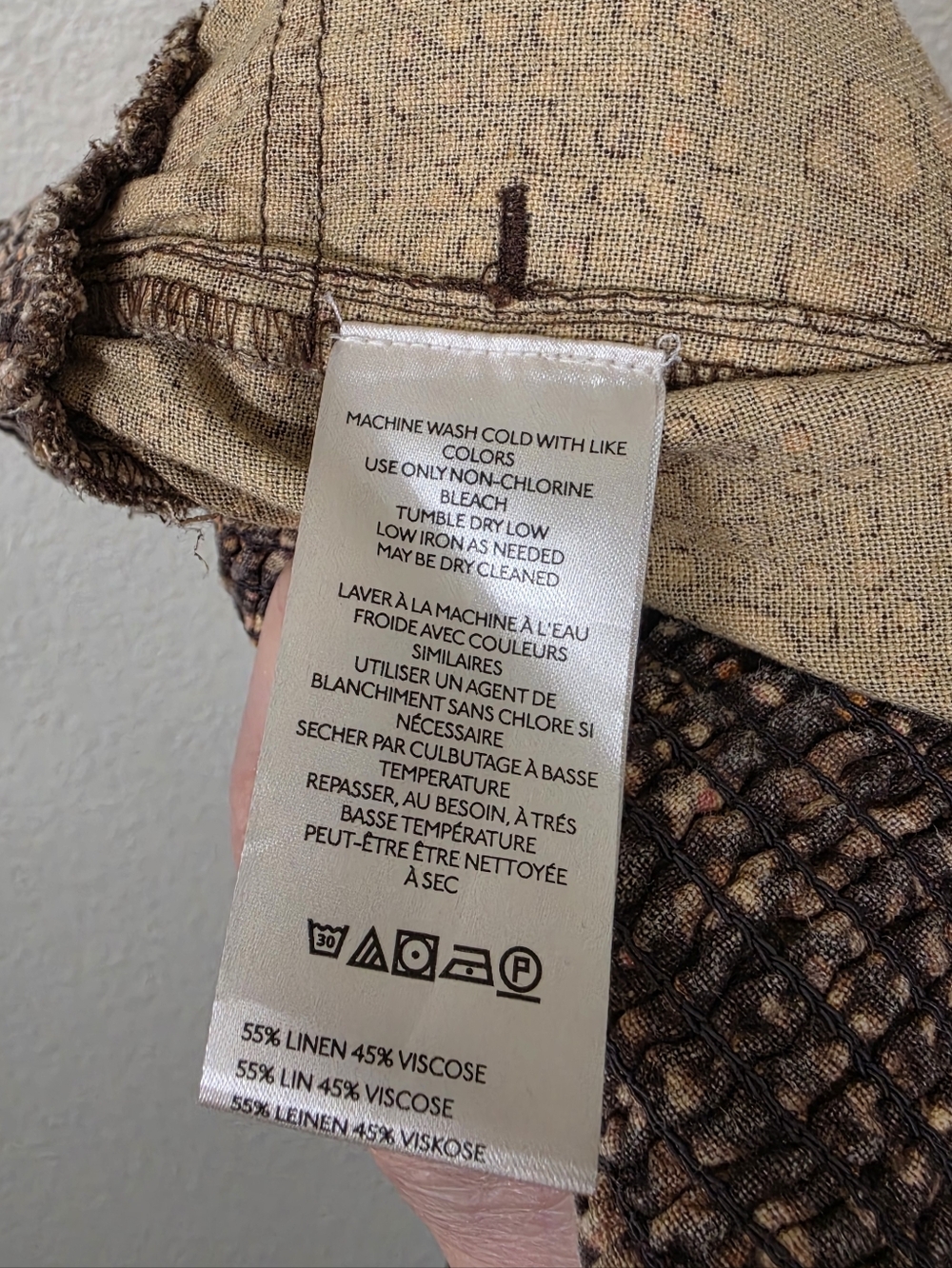Pilcro Brown Printed Wide-Leg Pants - Picture 7 of 7